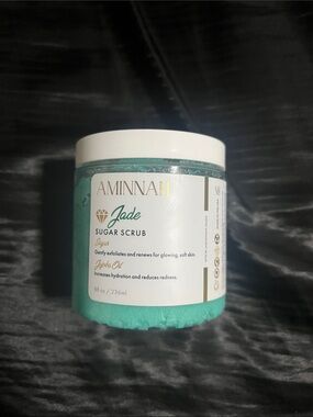 Aminnah Jade Sugar Scrub - Hydrating Exfoliant (Teal)